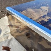 Smoked glass coffee table by Galloti and Radice Italy, 1970s