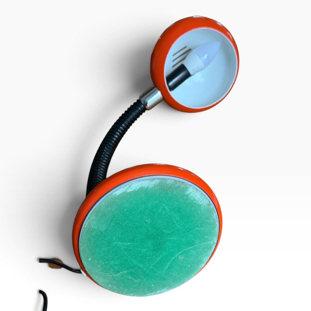 Space Age orange desk lamp – 1970s