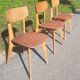 Serie de 3 chaises design g