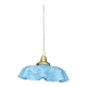 Vintage blue Clichy glass pendant light