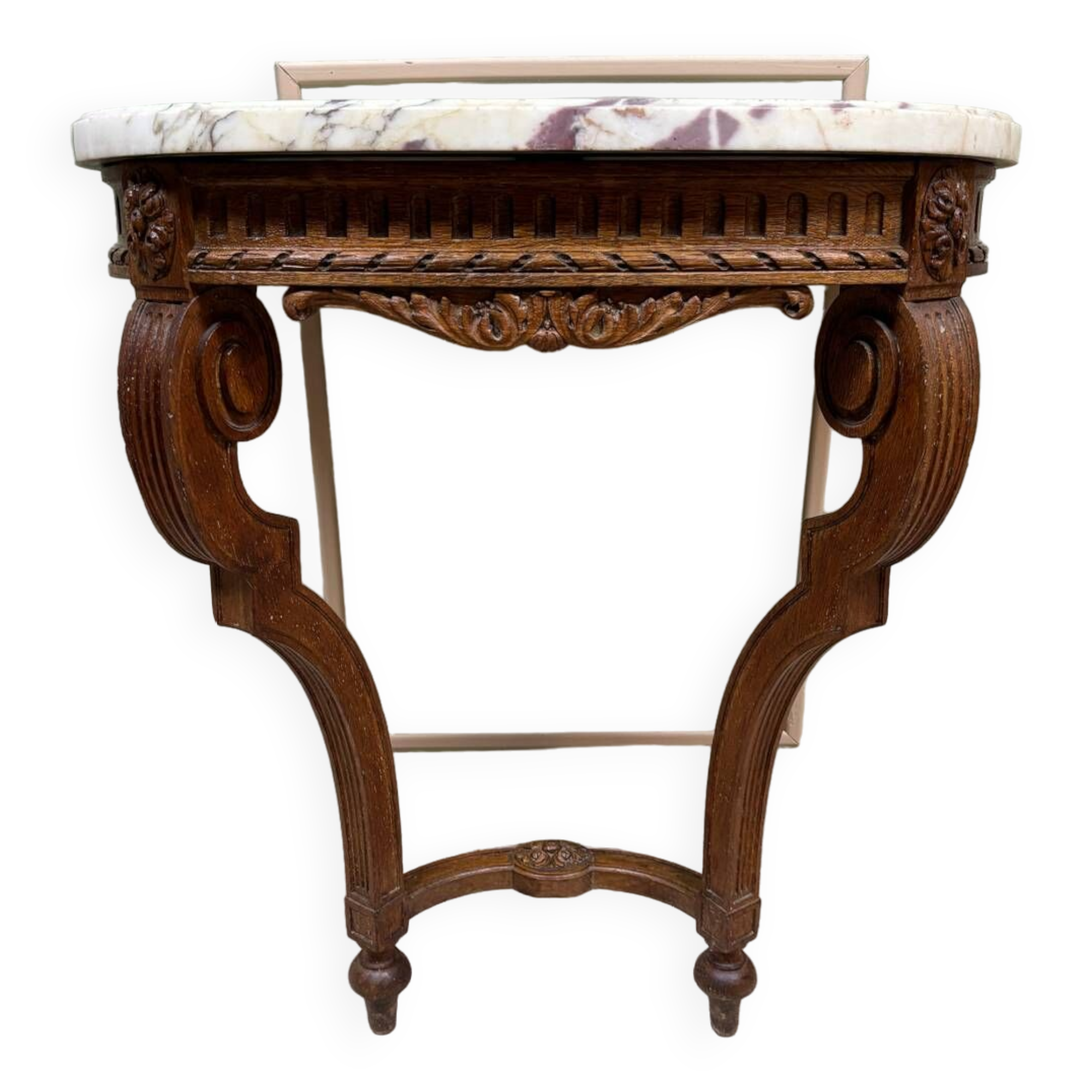 Louis xvi style oak wall console xix eme century