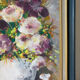 Mauve bouquet, oil on panel