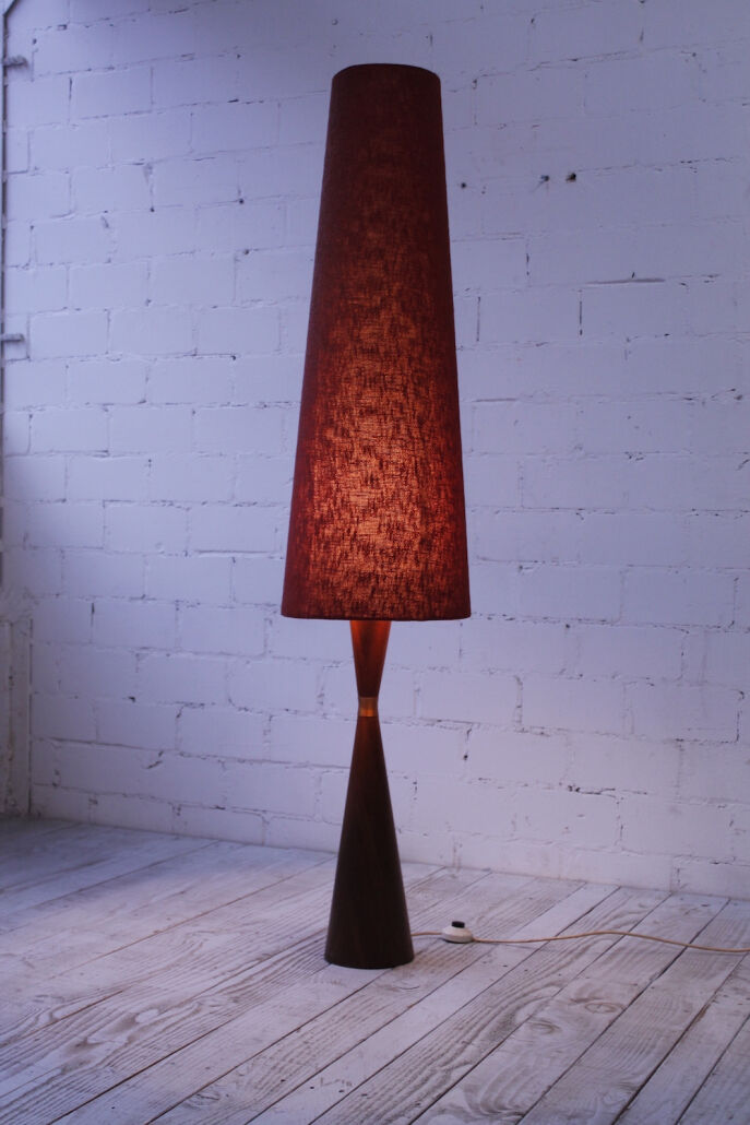 Diabolo lamp with cylindric shade, 1950s