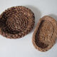 2 old banneton straw baskets