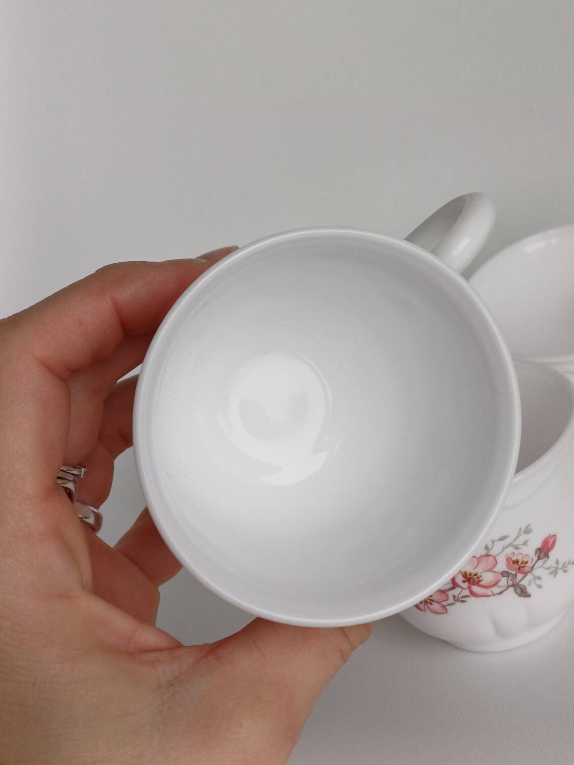 Arcopal floral coffee cups