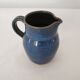 Small blue ceramic pitcher Signed Poterie de Nault