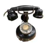 Phone in black bakelite 1950