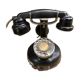 Téléphone en bakélite noir 1950