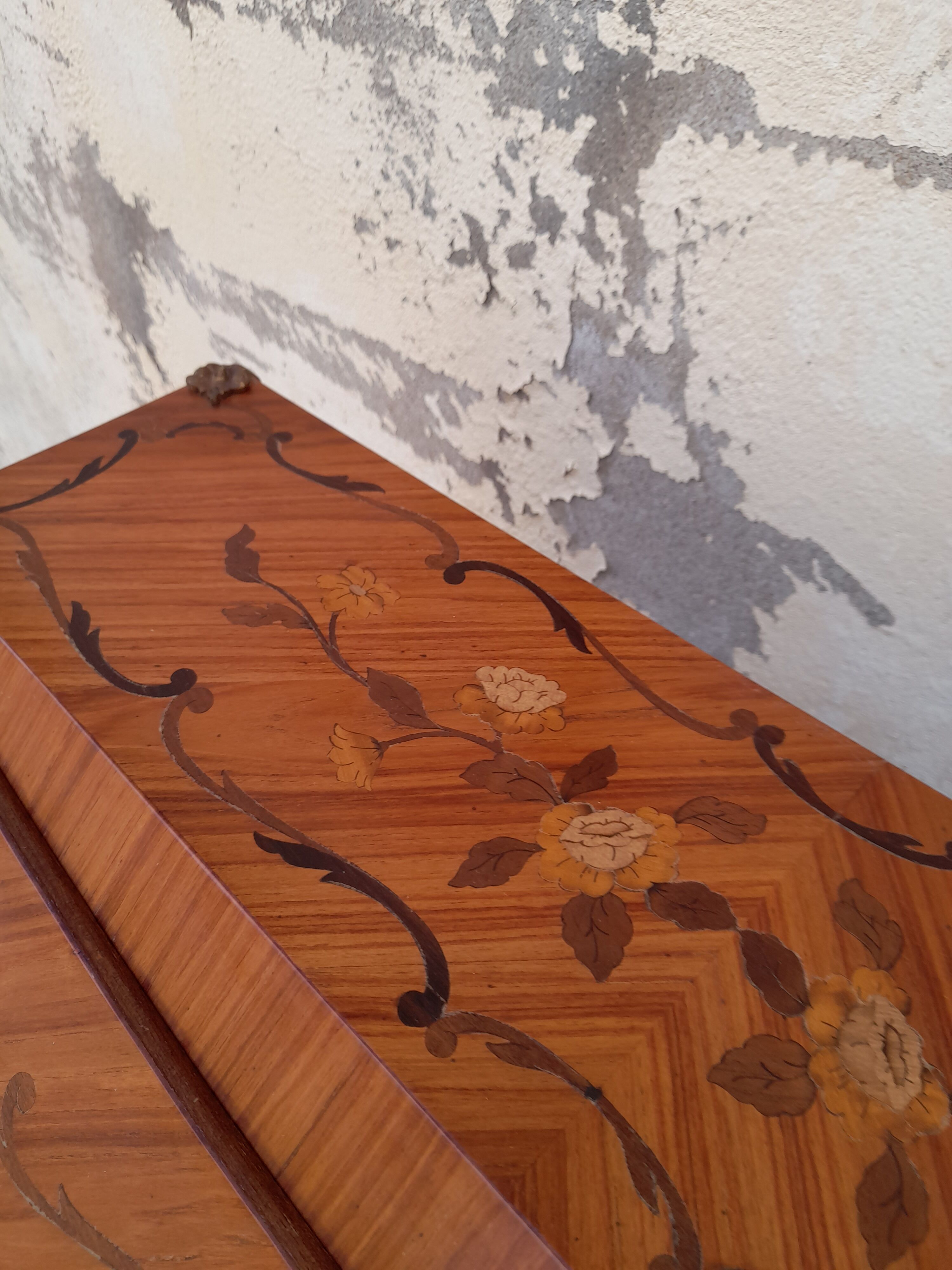 Writing desk back to donkey style Louis XV in rosewood