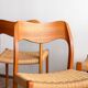 Set of 6 #71 teak chairs by Niels O. Møller, JL. Moller Mid Century