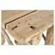Rustic wooden log chair