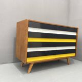 Commode à tiroirs U-453 du milieu du siècle par Jiri Jiroutek, Tchécoslovaquie, années 1960