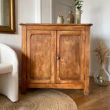 Old raw wood sideboard