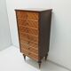 Semainier vintage en bois laqué commode chiffonnier meuble rangement