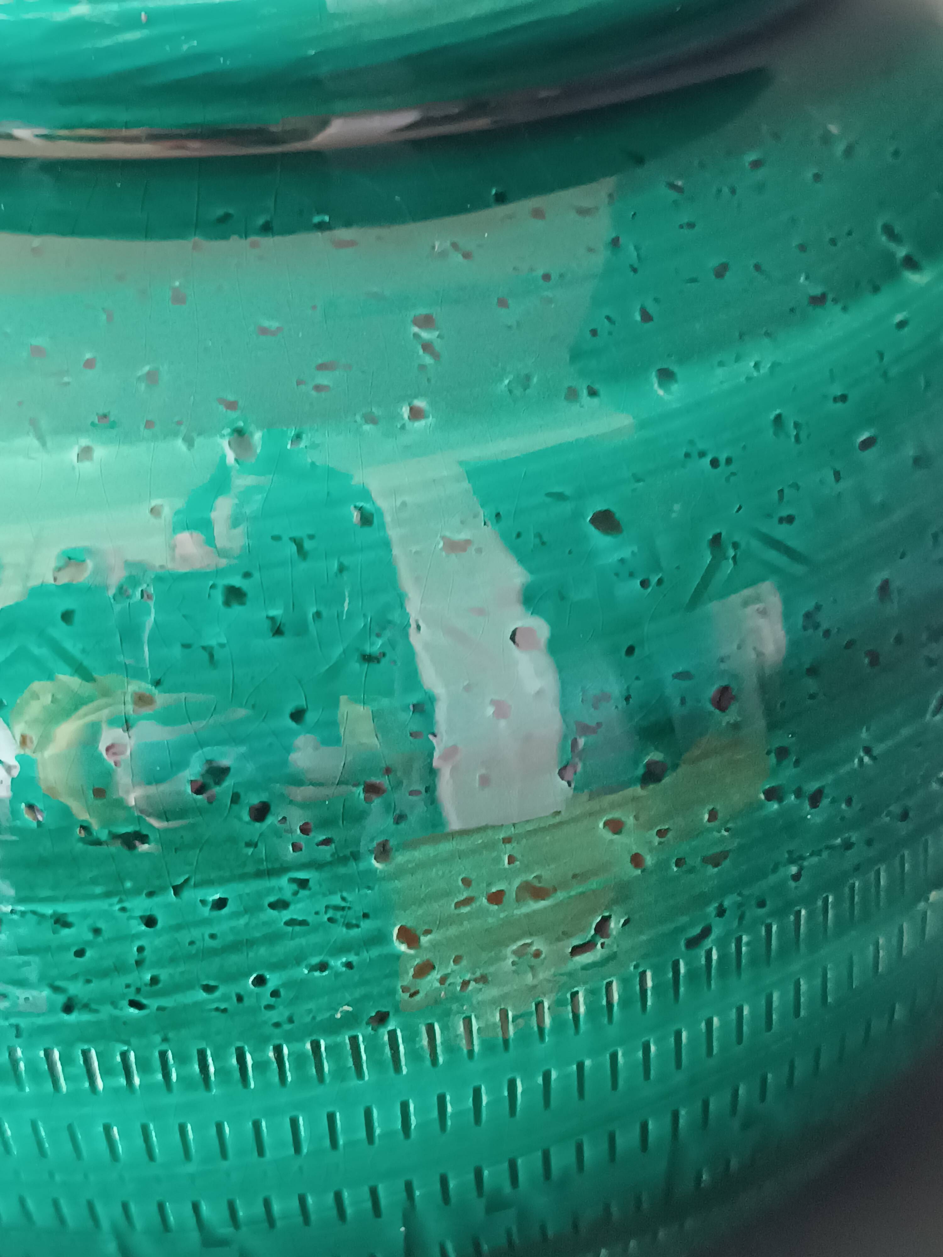 Round ceramic planter Rimini Bright Green Aldo Londi Bitossi 1970