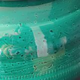 Round ceramic planter Rimini Bright Green Aldo Londi Bitossi 1970