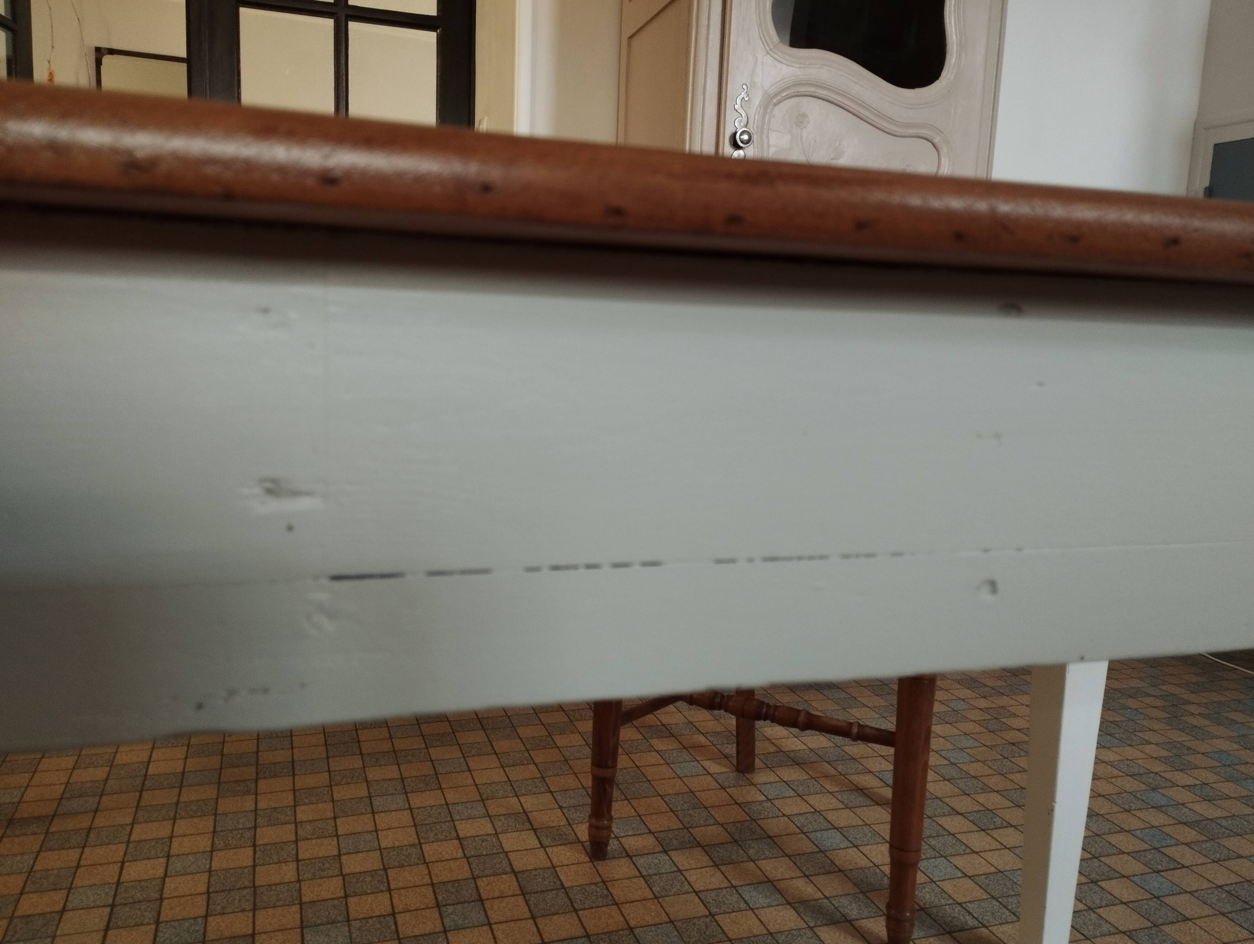 Farmhouse table with extensions