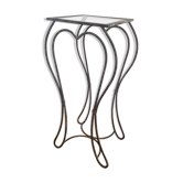 Wrought iron pedestal table