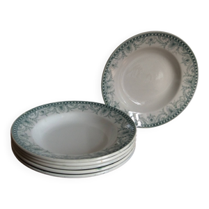 6 assiettes creuses Terre