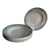 6 Terre de Fer soup plates