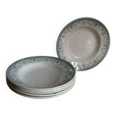 6 assiettes creuses Terre de Fer