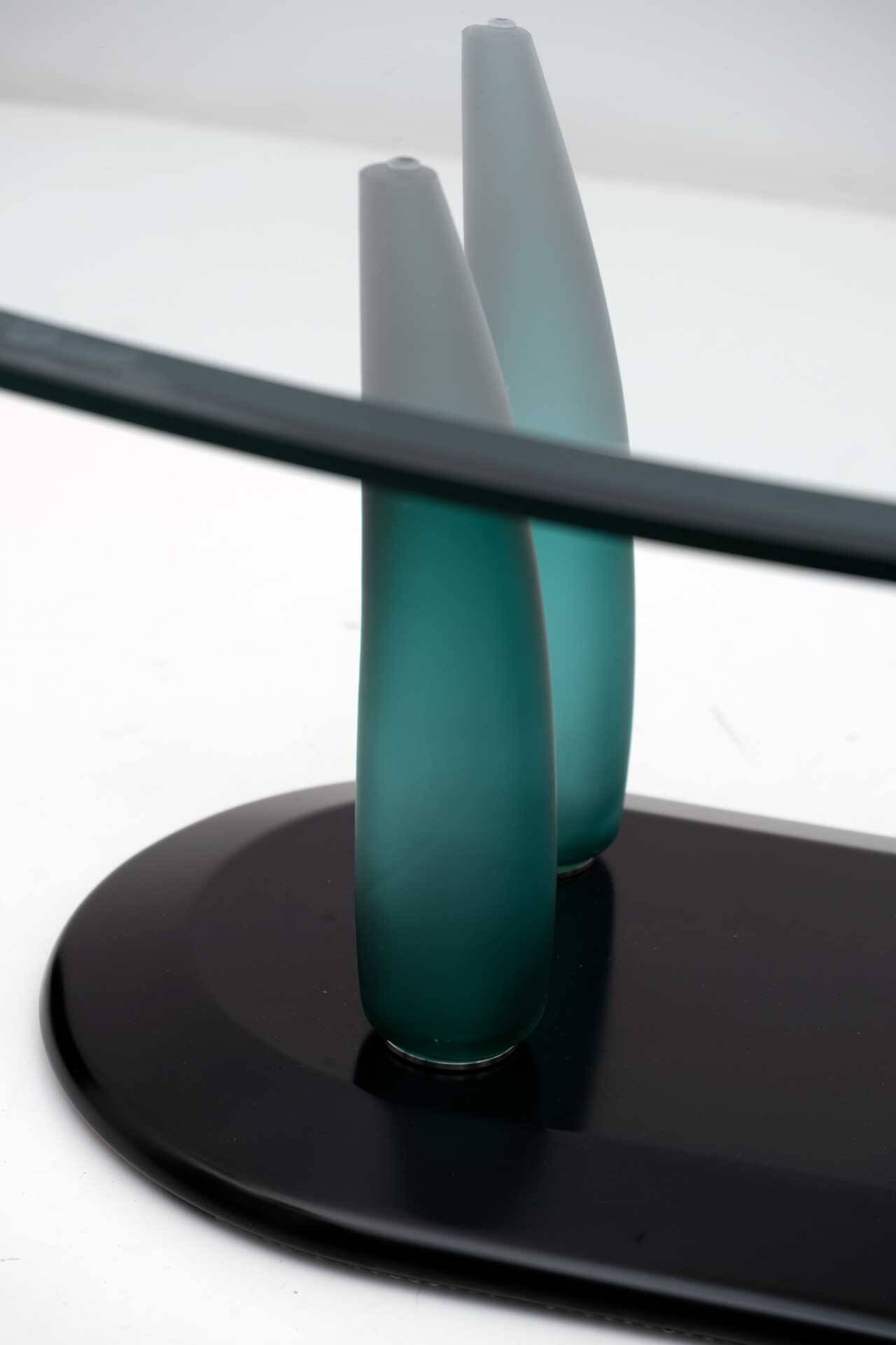 Vintage Italian Murano Glass Coffee Table by Seguso, 1989