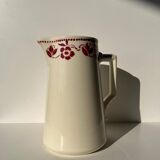 Large pitcher Badonviller red flowers