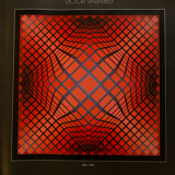 Affiche victor vasarely - dell 4, 1983