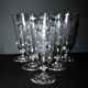 Lot 6 verres à bière verrerie portieux bocks bistrot gravé acide 1920-1930