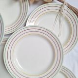 6 Gien flat plates, Jean model