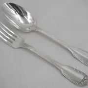 Boulenger Godrons 12 forks + 8 dessert spoons, 20 pieces.