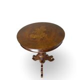 an antique Italian Sorrento occasional table top, from the 19th