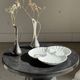 Vintage silver-plated soliflore vase in the shape of a ewer with a slender handle.