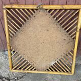 Rattan mirror