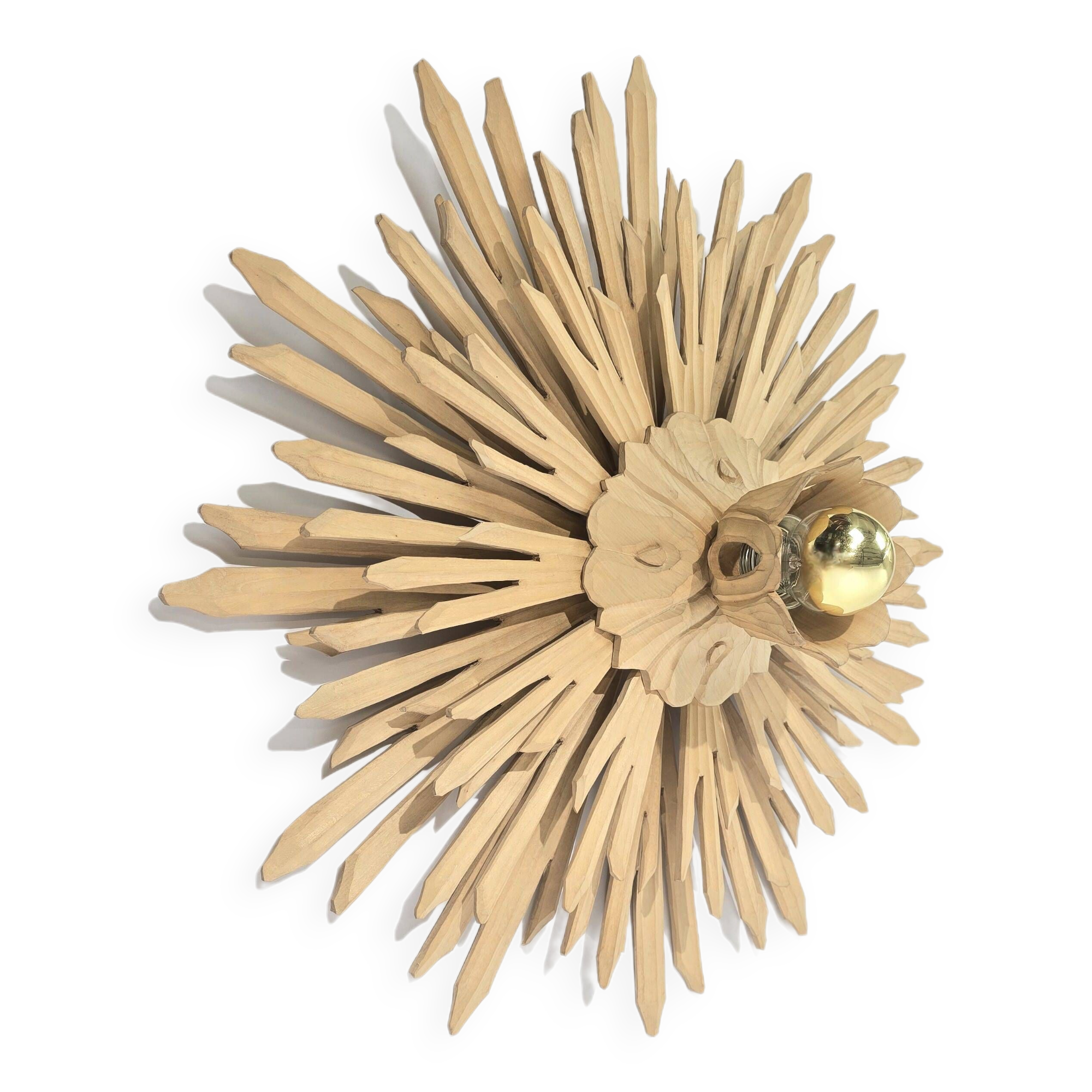 Giant sunburst wall lamp