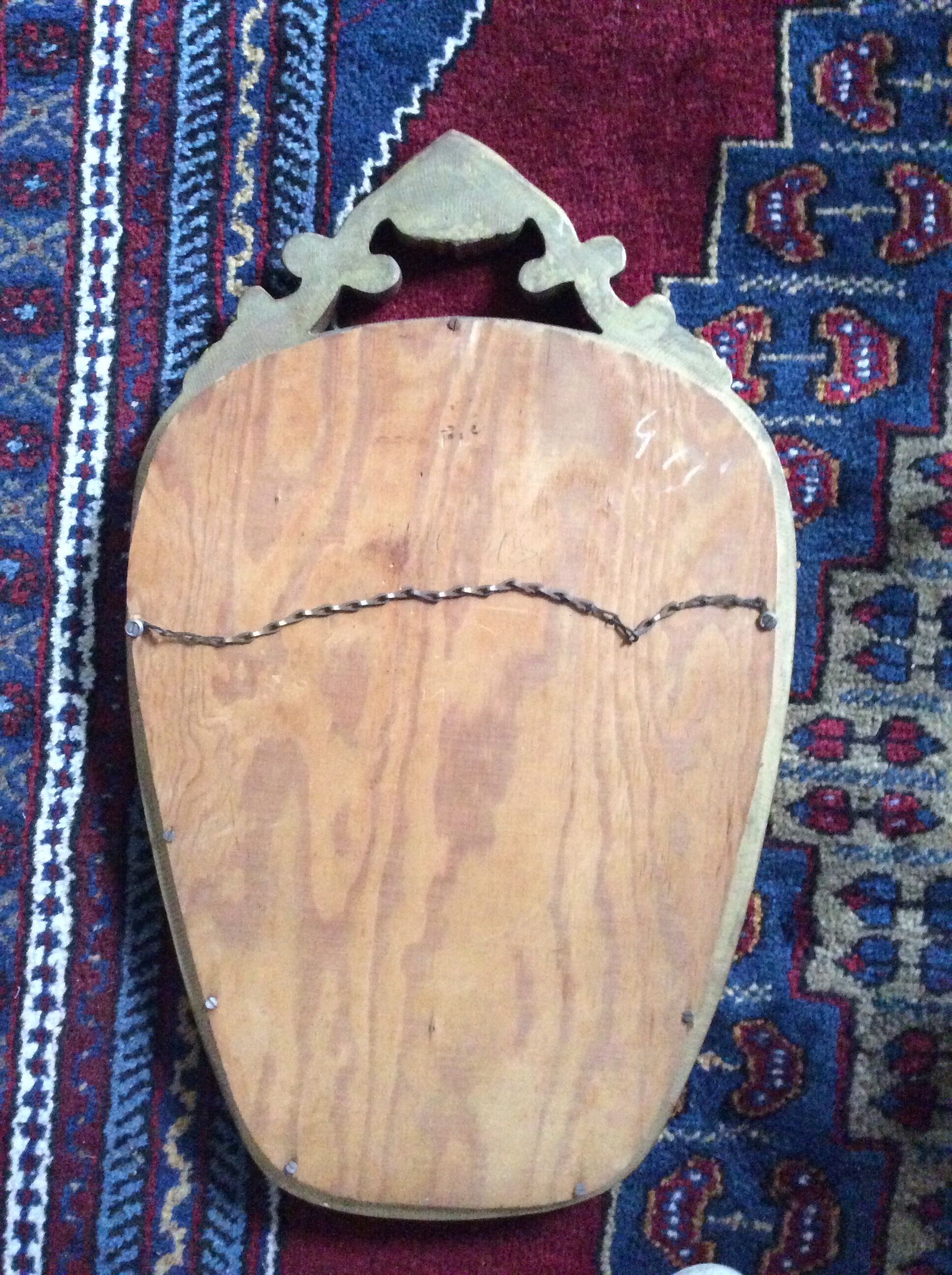 Old vintage mirror in gilded wood