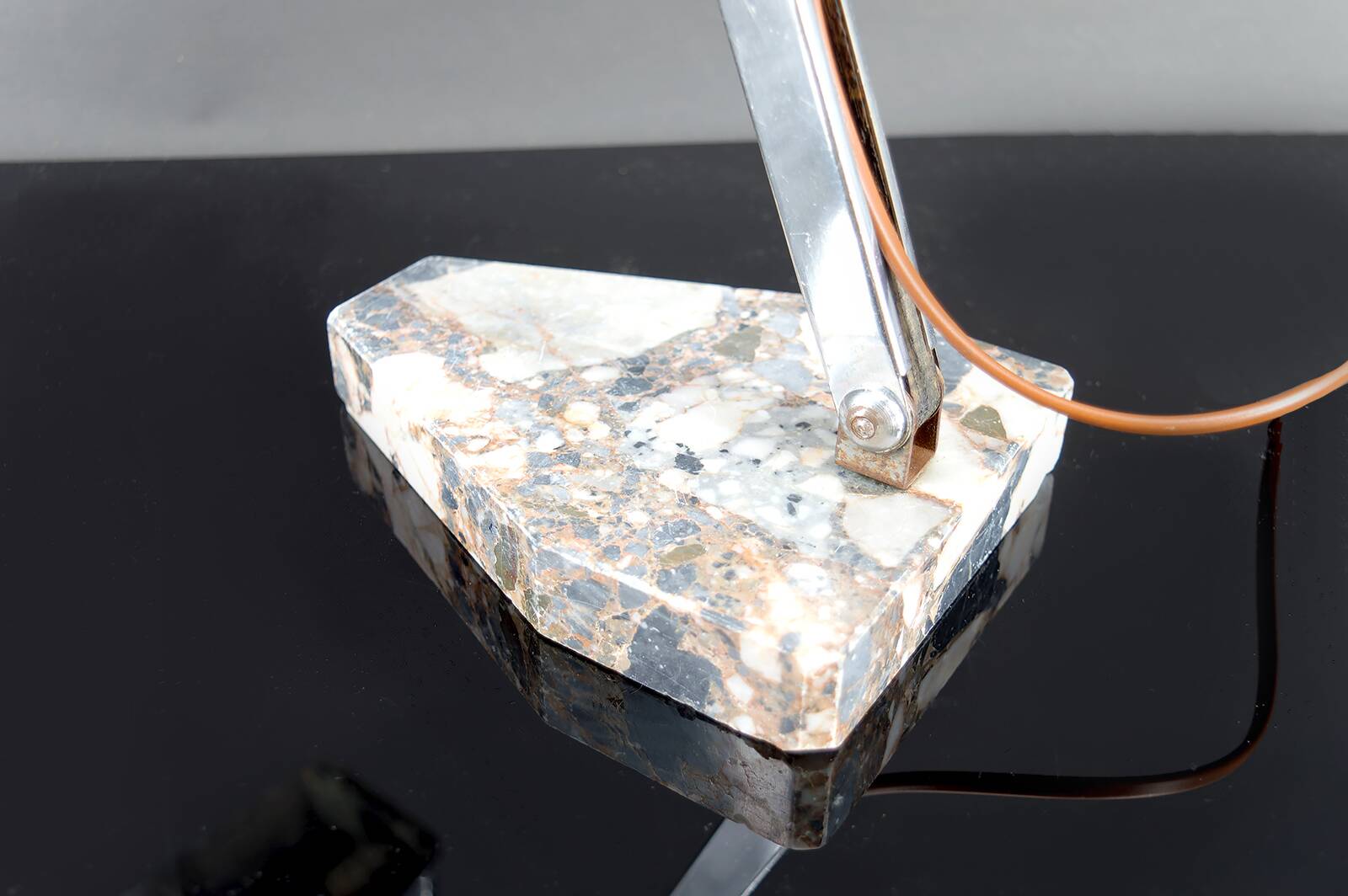 Important Art Deco Modernist Table Lamp, France, c. 1930