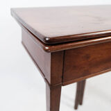 Empire game table of mahogany from around the 1830s