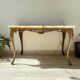 Table basse en marbre et bronze vintage