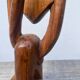 Wooden statuette sculpture, free form
