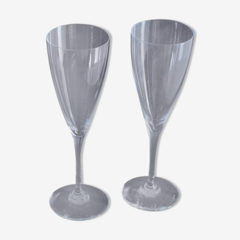 Baccarat dom perignon 2 crystal champagne flutes