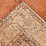 3x11 Red & Beige Oriental Vintage Runner Rug, 107x336Cm