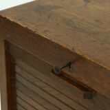 Meuble à porte tambour Art Déco de l'école d'Amsterdam 1920