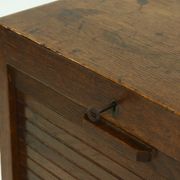 Amsterdam School Art Deco Tambour Door Cabinet 1920s