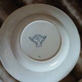 10 antique deep plates in ironstone