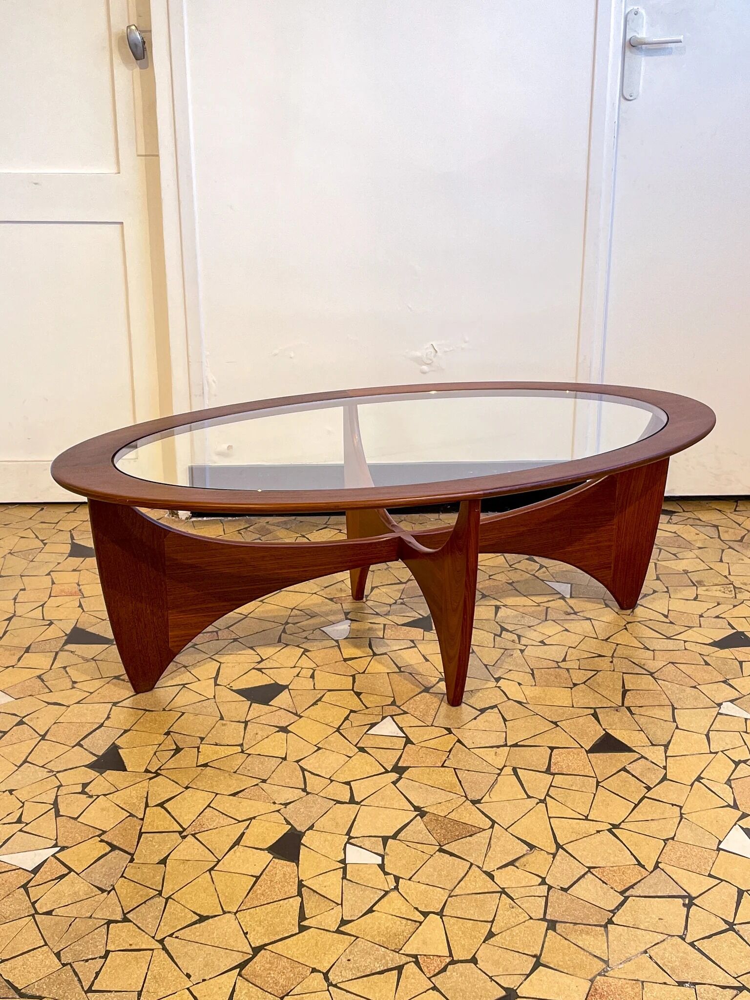 Astro oval coffee table  Victor Wilkins