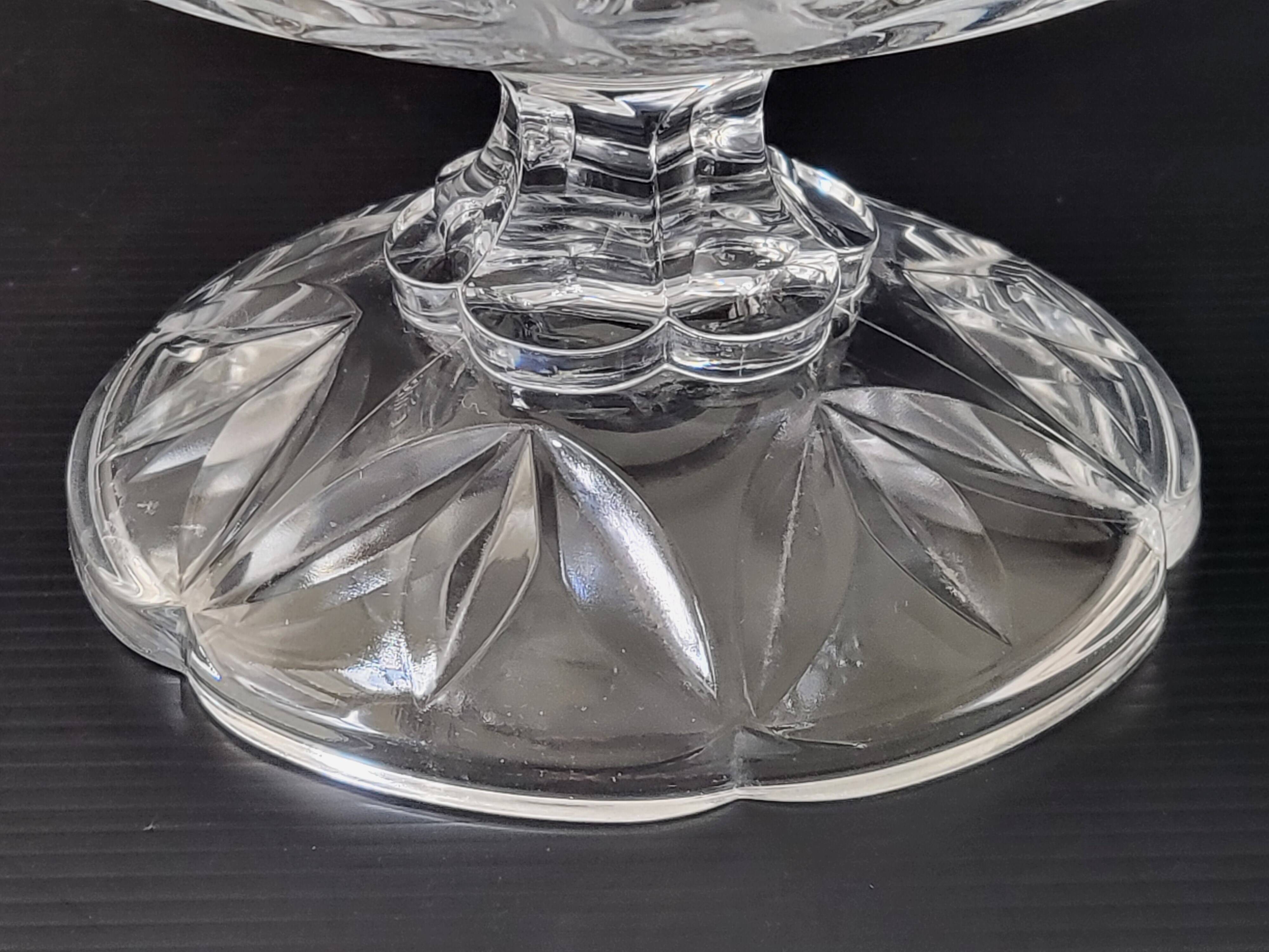 Vintage crystal fruit or candy bowl