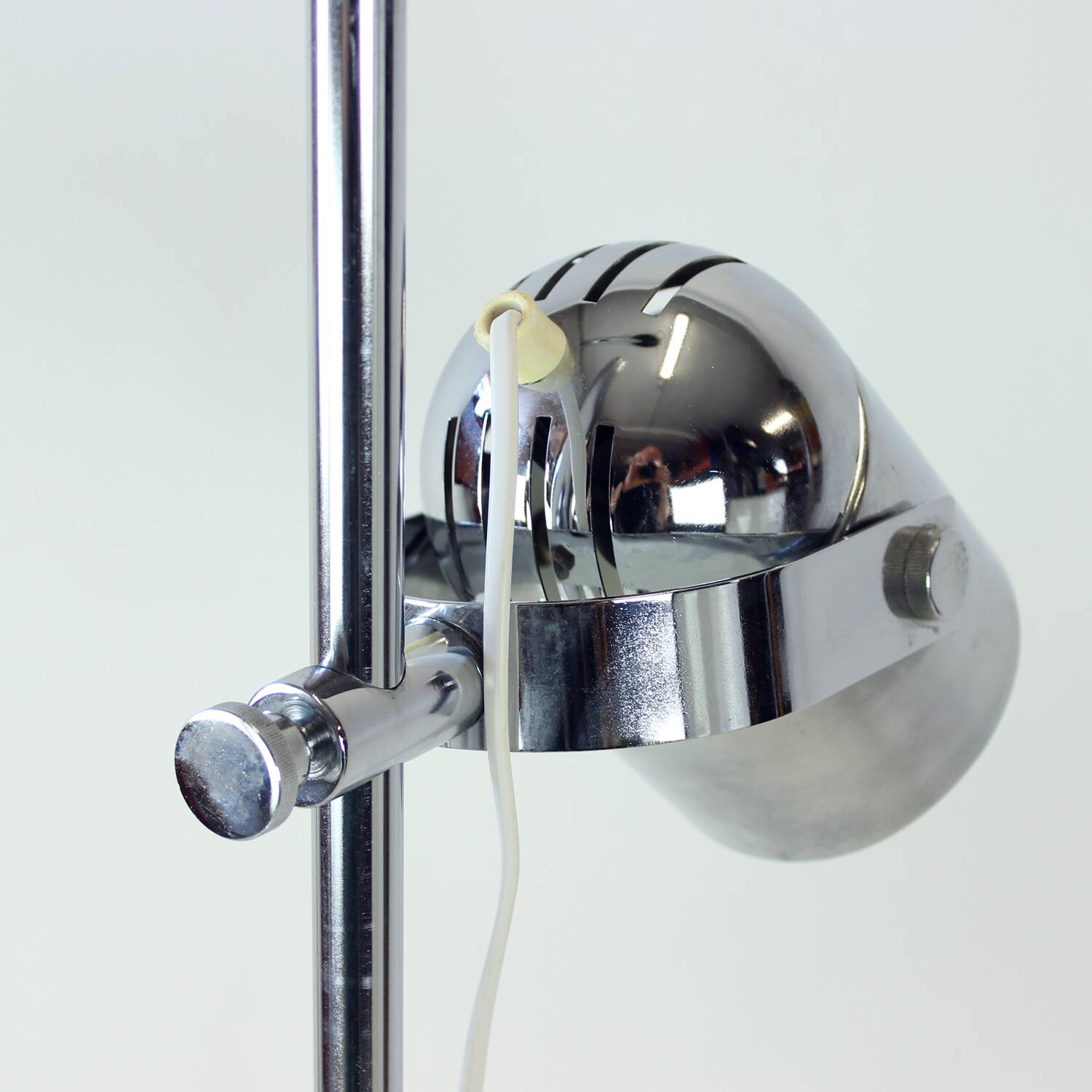 Vintage Combi Lux Chrome Double Spotlight Floor Lamp, Czechoslovakia, 1970s