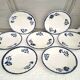 Antique cups with iron earthenware saucers