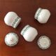 Lot of 3 small pots including 2 with lids DIGOIN Sarregumines Nobilis 1900